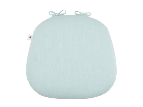 Soft Scoop Linen Seat Pad in Light Blue