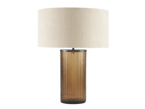 Ripple Table Lamp in Smoke Brown