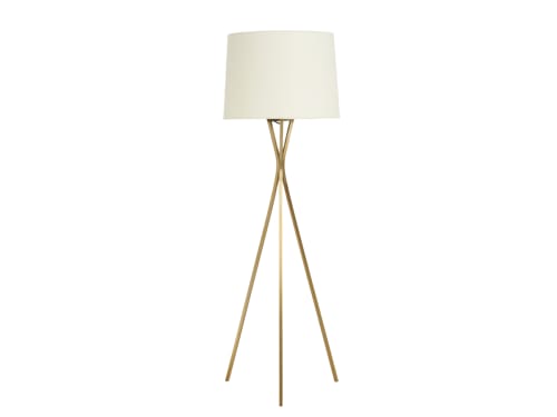 Treble Floor Light in Antique Brass