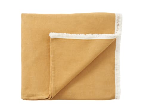 Softie Cotton Blanket 200 x 230 cm in Ochre