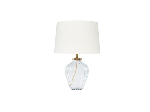 Small Flute Table Lamp in Clear