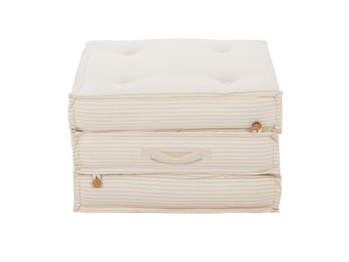 Sleepover Floor Cushion in Ticking