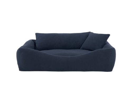 Woofins Medium Dog Bed in Dark Blue
