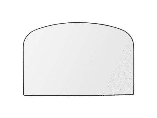 Wide Real Deal Arch Mirror in Blackened Bronze