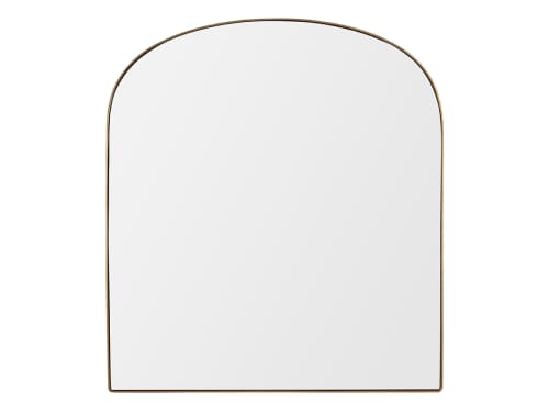 Medium Real Deal Arch Mirror in Brass