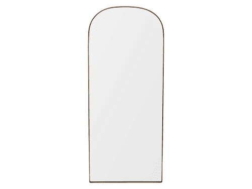 Tall Real Deal Arch Mirror in Brass