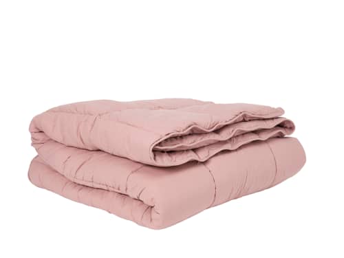 Coverless Quilt in Old Rose