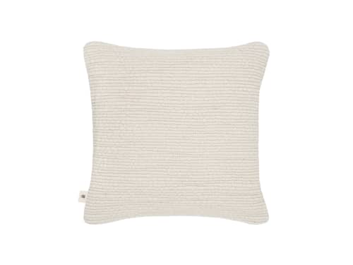 Knitty Wool Cushion 43 x 43 cm in Chalk