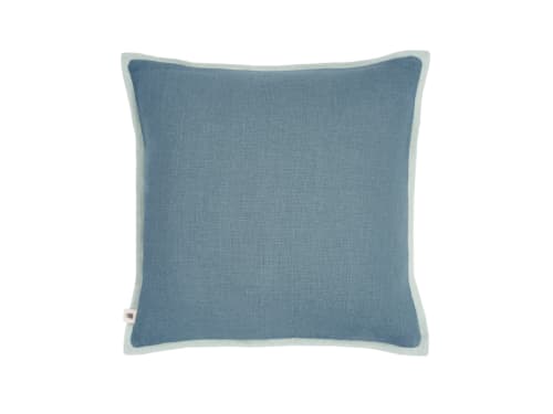 Bordy Edge Linen Cushion - 43x43 - Dark Teal