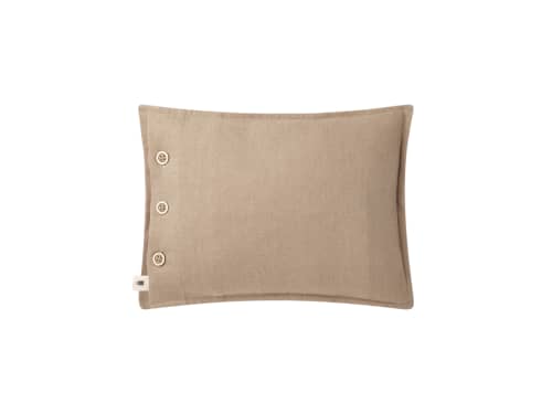 Easy Buttons Linen Cushion  30 x 40 cm in Natural