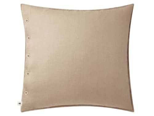 Easy Buttons Linen Cushion  60 x 60 cm in Natural