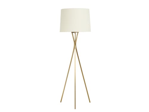Treble Floor Light in Antique Brass