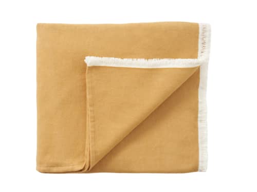 Softie Cotton Blanket 200 x 230 cm in Ochre