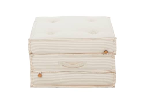 Sleepover Floor Cushion in Ticking