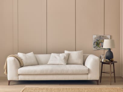 La Dolce Seater Sofa in Whipped Cream White Boucle
