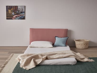 Slumberbox in Jam Sandwich Pink Linen