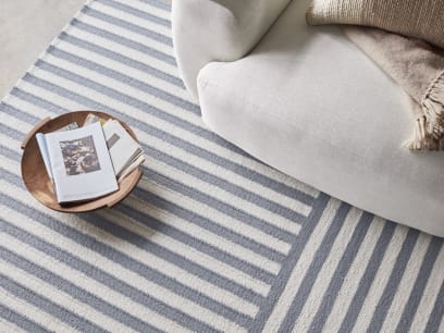 Double Stripey Wool Rug