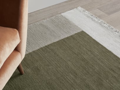 Blocky Linen Rug