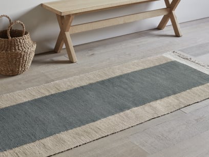 Blocky Linen Runner