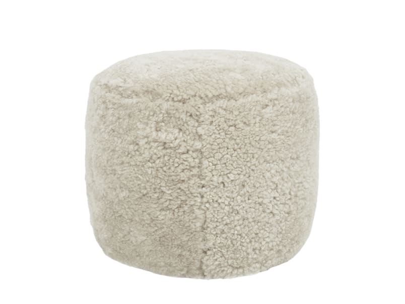 Shearer Footstool | Upholstered Sheepskin Stool | Loaf
