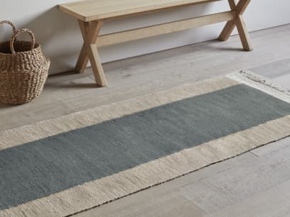 Blocky Linen Runner
