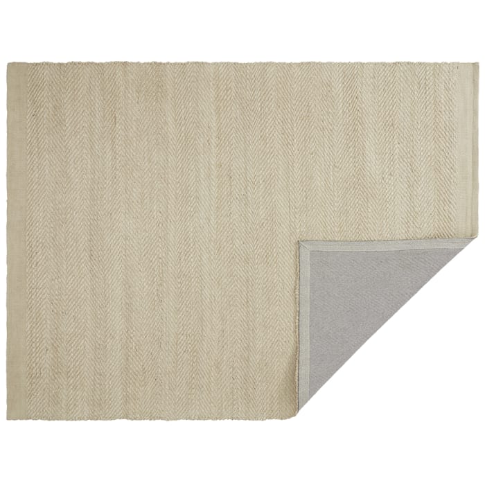 Zigzaggy Jute Rug 200 X 300 cm in Light Natural