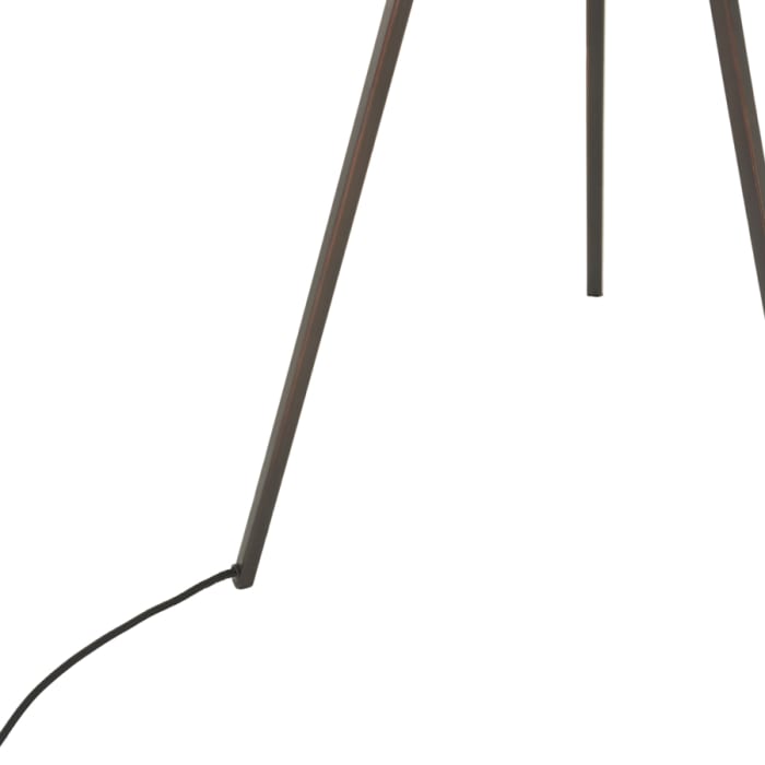 Treble Floor Lamp in Blackened Bronze Leg Detail