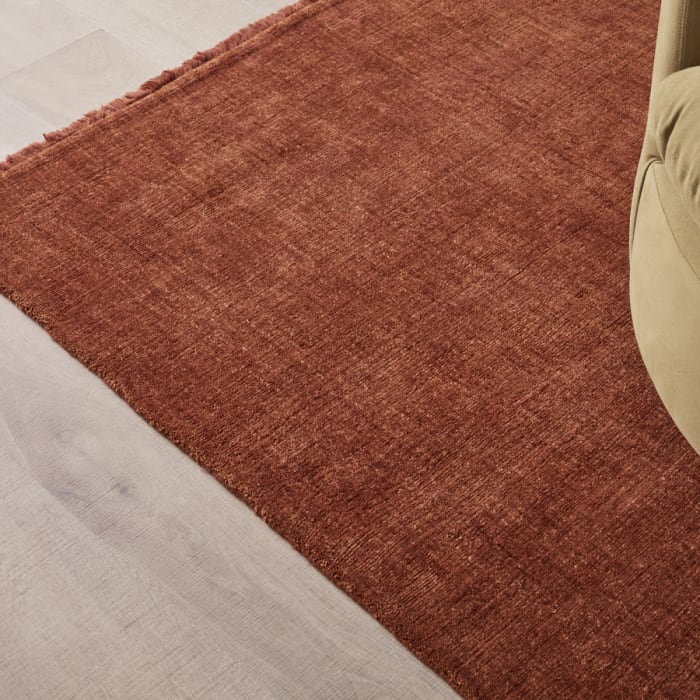 Paddy Wool Rug - 140cm x 200cm - Terracotta