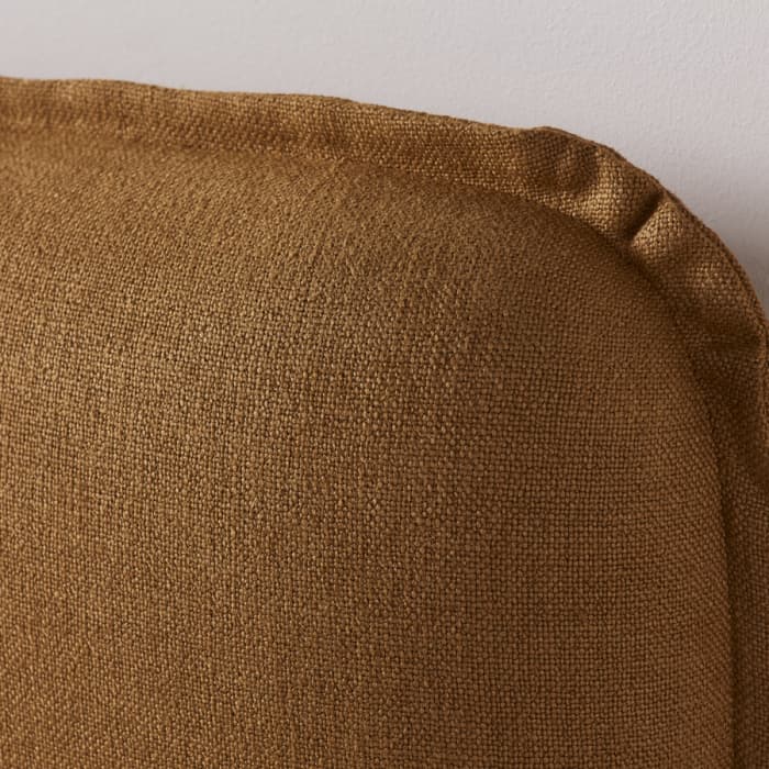 Pillow talker bed in Treacle Tart Yellow Twill