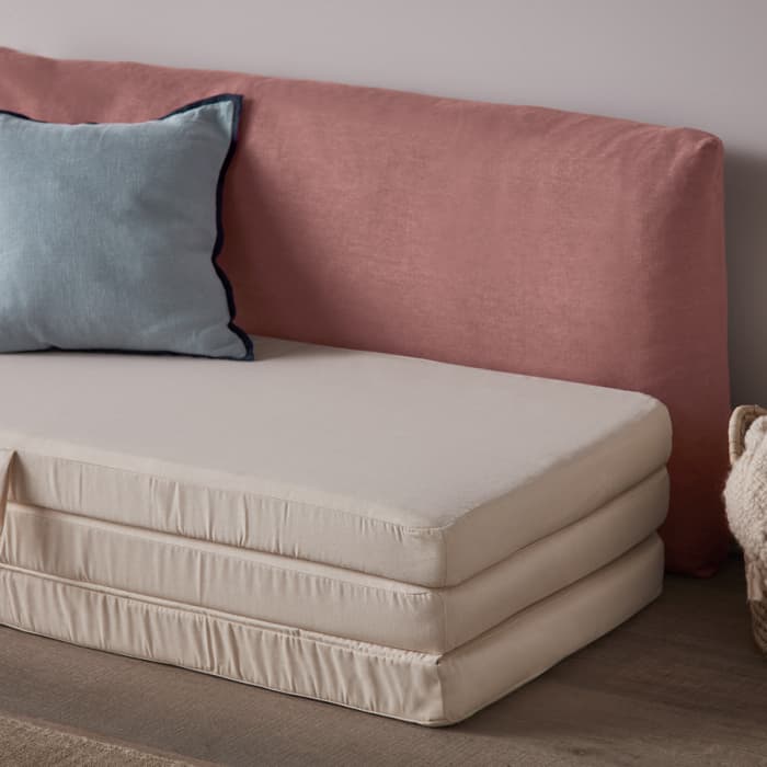 Slumberbox in Jam Sandwich Pink Linen