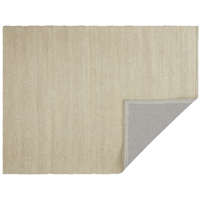 Zigzaggy Jute Rug 200 X 300 cm in Light Natural