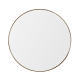 Real Deal Round Medium Mirror in Vintage Brass