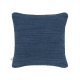 Knitty Wool Cushion 43 x 43 cm in Dark Blue