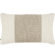 Knitty Stripe Wool Cushion 40 x 66 cm in Taupe