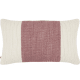 Knitty Stripe Wool Cushion - 40x66 - Raspberry Fool