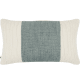 Knitty Stripe Wool Cushion 40 x 66 cm in Pale Blue
