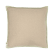 Bordy Edge Natural Linen Cushion 43x43 in Natural with Light Green