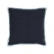Bordy Edge Linen Cushion 43 x 43 cm in Dark Blue