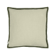 Bordy Edge Linen Cushion 43 x 43 cm in Light Green