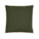 Bordy Edge Linen Cushion 43 x 43 cm in Dark Green