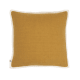 Bordy Edge Linen Cushion 43 x 43 cm in Ochre and Chalk