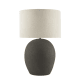 Slatey Table Lamp in Charcoal