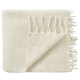 Chunky Wool Blanket 170 x 180 cm in Chalk