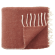 Chunky Wool Blanket 170 x 180 cm in Terracotta