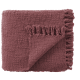 Wefty Wool Blanket 170 x 180 cm in Pink