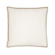 Bordy Edge Natural Linen Cushion 43x43 in Natural with Chalk