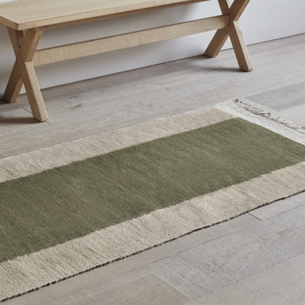 Blocky Linen Runner