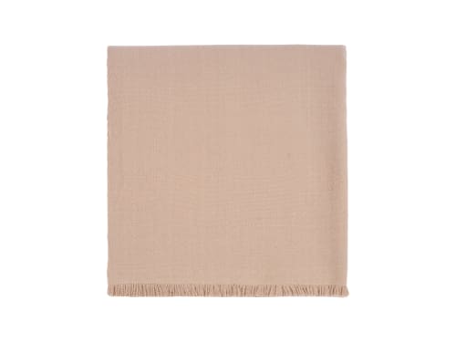 Nuzzler Merino Wool Blanket 170 x 180 cm in Taupe