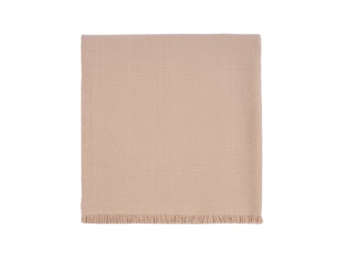 Nuzzler Merino Wool Blanket 170 x 180 cm in Taupe
