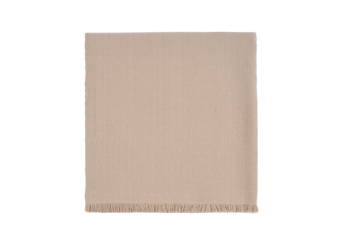 Nuzzler Merino Wool Blanket 170 x 180 cm in Taupe